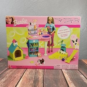 Barbie Stylin Pup Nib 2002 Playset
